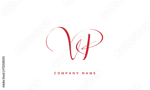 VP, PV, V, P Abstract Letters Logo Monogram