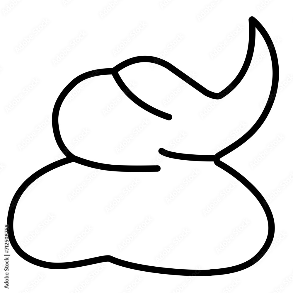 poop line icon poop line icon