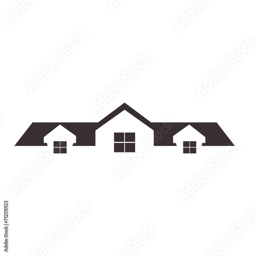 modern real estate simple icon logo vector