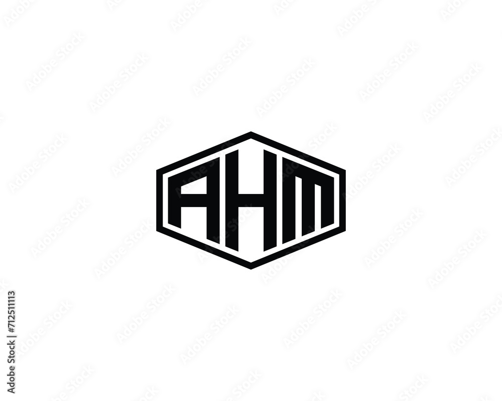 AHM Logo design vector template AHM Logo design vector template
