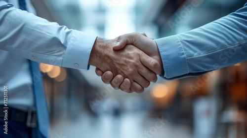 A handshake business agreement partnership