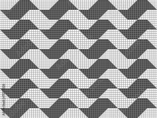 Sao Paulo, Brazil. Standard sidewalk in the city. State map. EPS vector illustration.