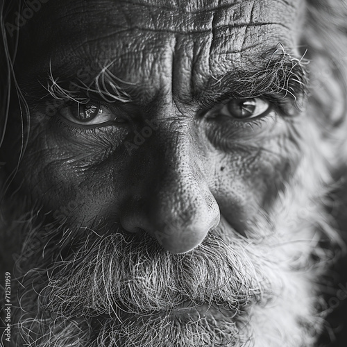 Close-up portrait of an attractive elderly gentleman.