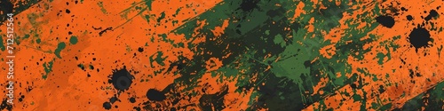 grunge abstract green orange black texture background web banner design 