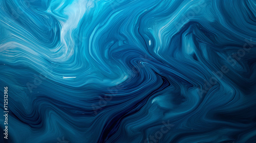 Abstract blue wavy background in the form of smoke