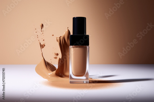 Corrective fluid in a matte container: brown concealer for facial perfection