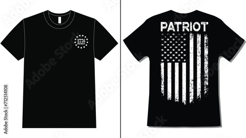 Betsy Ross 1776 13 Stars Patriot USA Flag T-Shirt Design