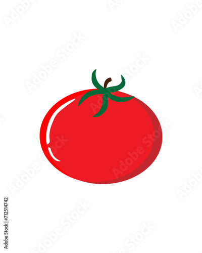Red tomato vector illustration