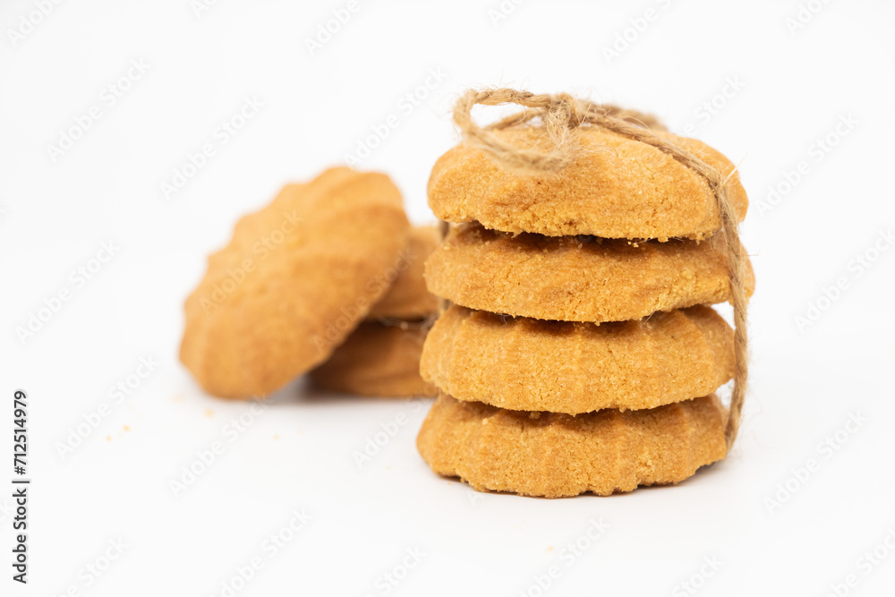 cookies or biscuits, traditional dessert, nutrition snack, dessert or breakfast food isolated on white background cookies or biscuits, traditional dessert, nutrition snack, dessert or breakfast food isolated on white background