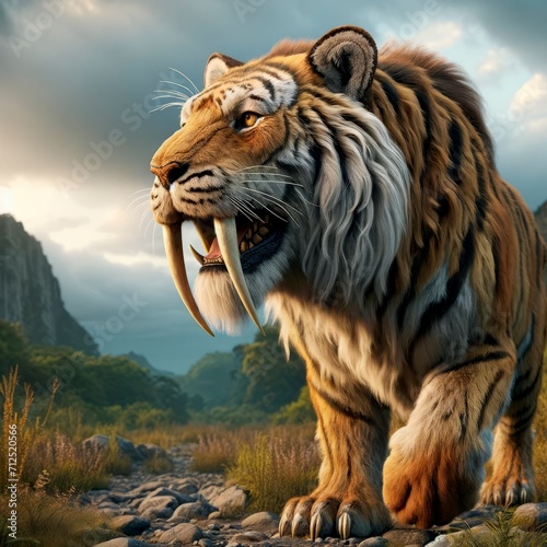 Sabertooth Tiger in the Wild