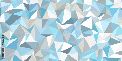 Background of blue, geometric shapes. light blue low poly triangle sharp abstract background. Abstract Geometric Pattern generative computational Design texture elements for banners, bg.
