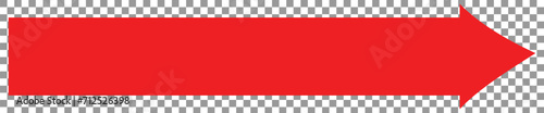 Red large forward or right pointing solid long arrow icon sketched as vector symbol. vector illustration. eps file 6.