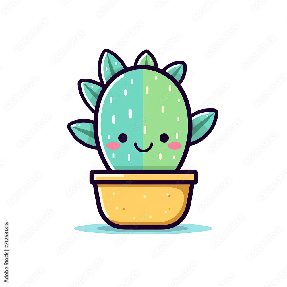 cactus design, good for t-shirt screen printing, generative AI cactus design, good for t-shirt screen printing, generative AI