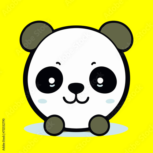 Fototapeta Naklejka Na Ścianę i Meble -  panda bear cartoon