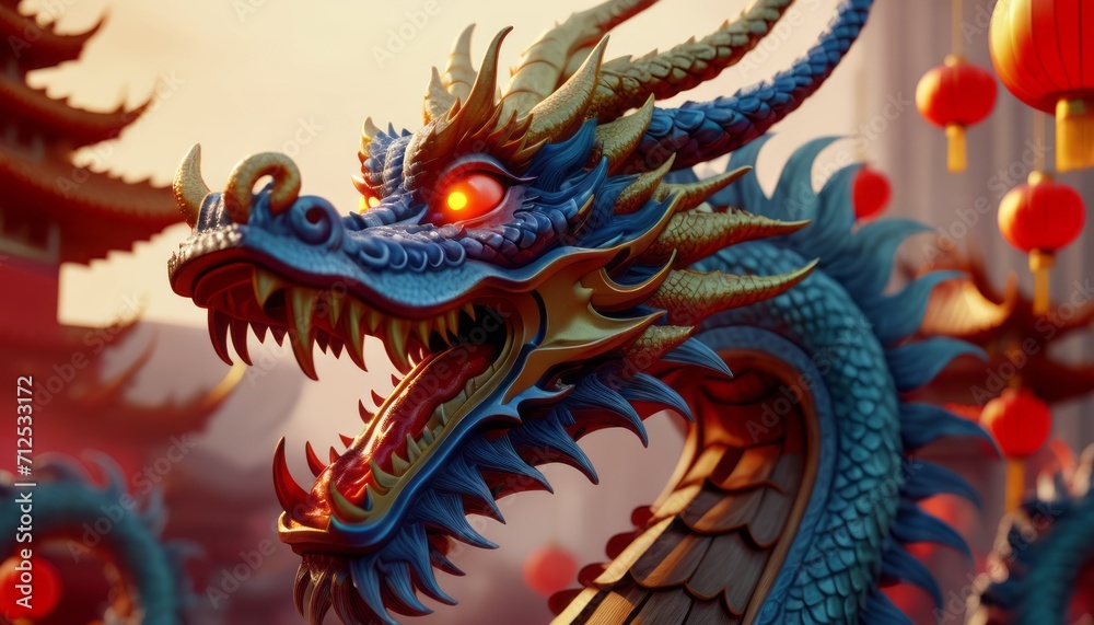 Beautiful fantasy dragon. Year of the Dragon according to the eastern horoscope Beautiful fantasy dragon. Year of the Dragon according to the eastern horoscope