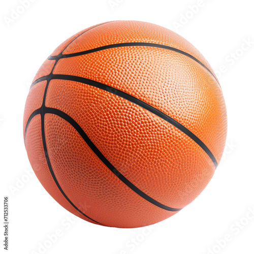 Basketball ball isolated on white or transparent background. © amankris99