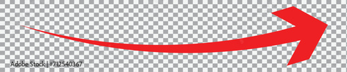 Long arrow vector icon. Red horizontal double arrow. Vector design. 22.11. photo