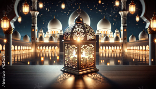 Arabic lantern for a Ramadan celebration background.