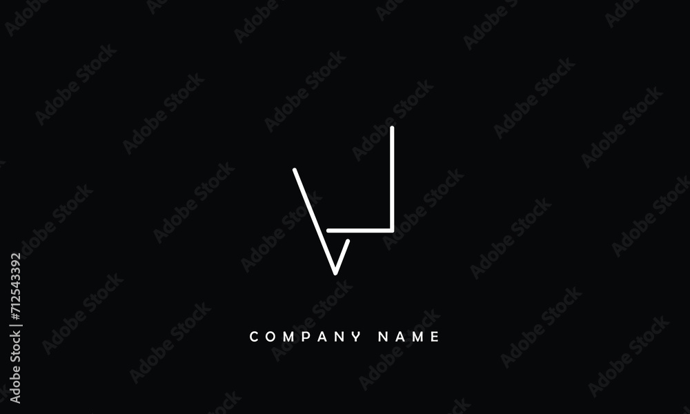 VL, LV, V, L Abstract Letters Logo Monogram VL, LV, V, L Abstract Letters Logo Monogram