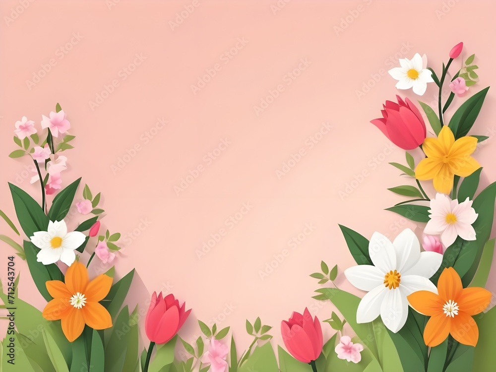 Photo beautiful spring flowers background frame with copy space. Photo beautiful spring flowers background frame with copy space.
