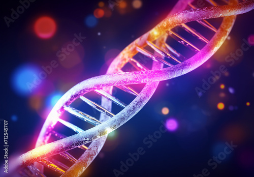 DNA Spiral A Fusion Of Medical Science Genetic Biotechnology