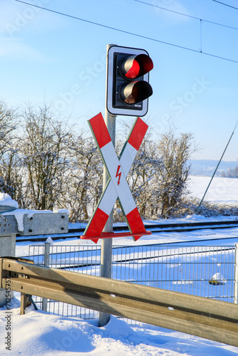 Winterlandschaft mit Schnee in NRW photo