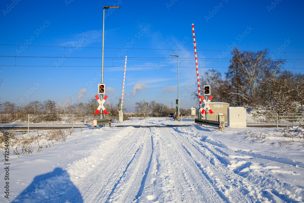 Naklejka premium Winterlandschaft mit Schnee in NRW