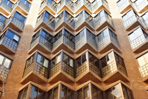 Full frame shot of modern apartment building in Las Palmas de Gran Canaria © Schneestarre