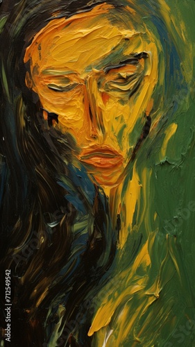 Impasto girl painting in the style of Chaim Soutine min AI Generated pictures