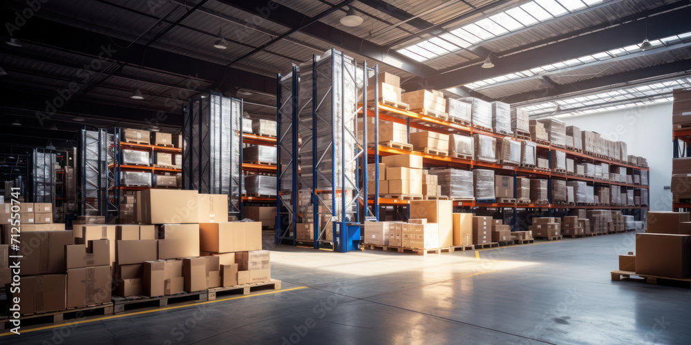 Industrial Warehouse: A Modern Perspective of a Large Indoor Storehouse Industrial Warehouse: A Modern Perspective of a Large Indoor Storehouse