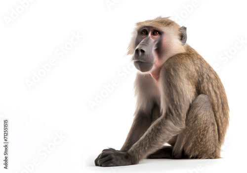 monkey isolated on white background. photo