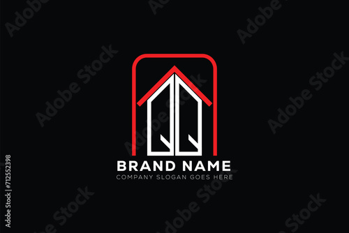 QQ letter creative real estate vector logo design . PZ creative initials letter logo concept. QQ house sheap logo	