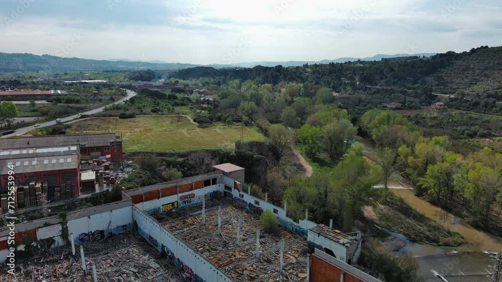 Old textile factory abandoned and full of rubble in Olesa de Montserrat Old textile factory abandoned and full of rubble in Olesa de Montserrat