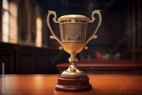 trophy to celebrate achievement in many fields including sports and personal goals showing a level of bravery or goals reached