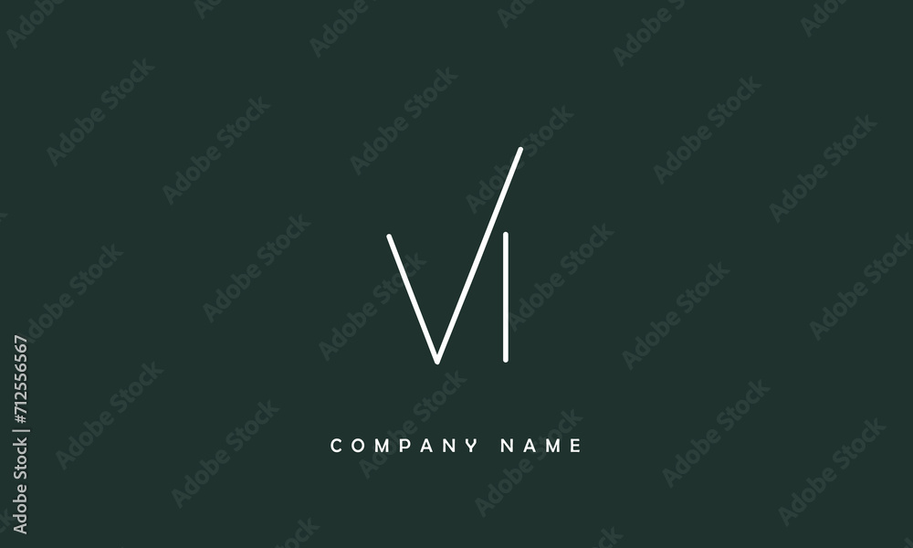 VI, IV, V, I Abstract Letters Logo Monogram VI, IV, V, I Abstract Letters Logo Monogram