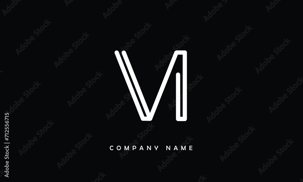 VI, IV, V, I Abstract Letters Logo Monogram VI, IV, V, I Abstract Letters Logo Monogram