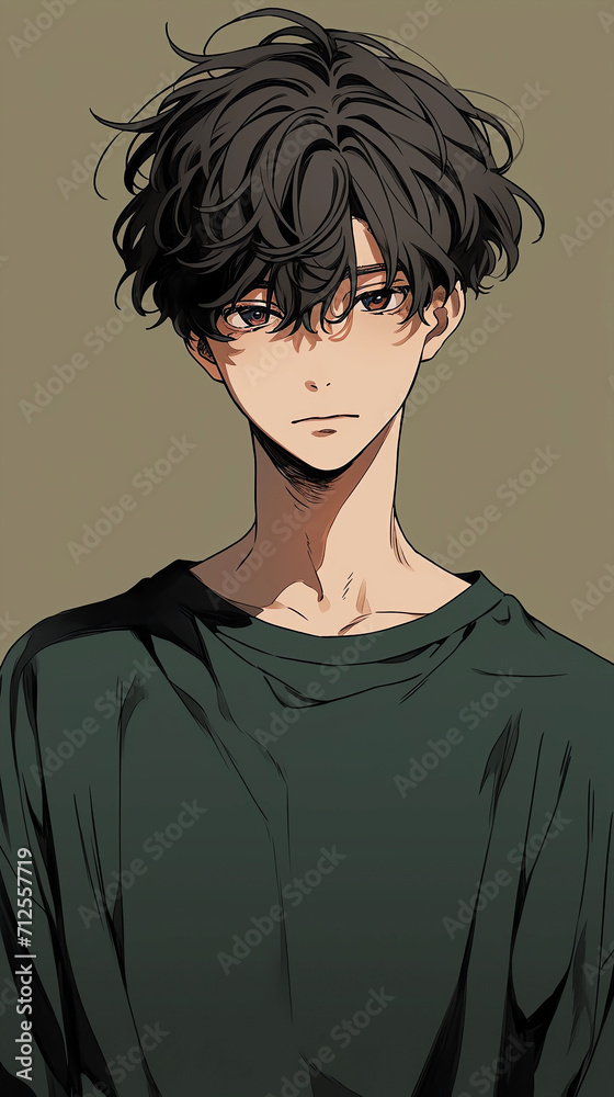 Hand drawn cartoon anime fashion illustration of handsome handsome boy
Hand drawn cartoon anime fashion illustration of handsome handsome boy