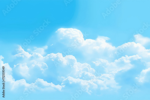 Blue sky and white clouds.Bbeauty bright cover background. photo