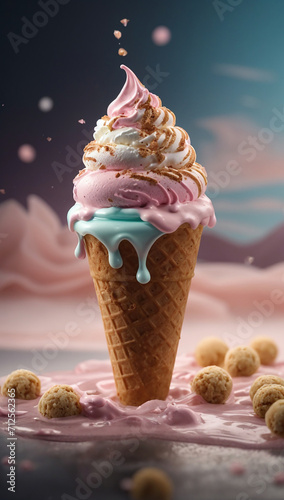 Sweet ice cream and Irresistible Desserts.