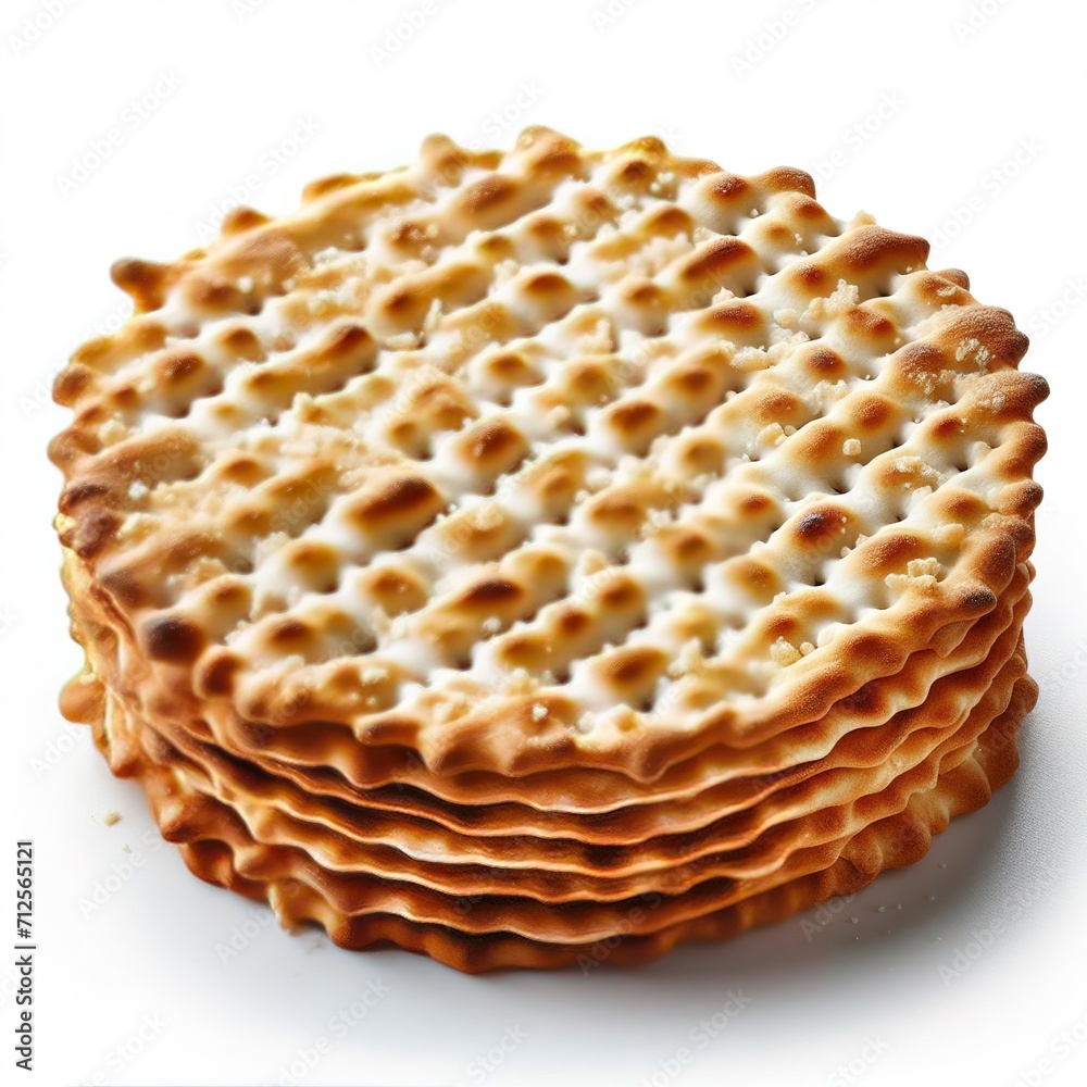 Jewish matzah and silver cups. Generative AI Jewish matzah and silver cups. Generative AI