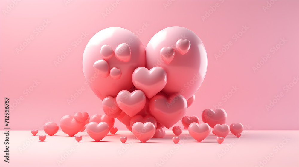 Valentine background with hearts happy valentine's day greeting card pink red color love,,
Pink and Red Love on a Valentine's Day Background