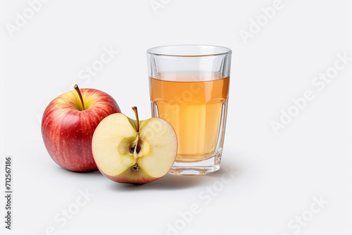 Apple juice isolkated on white background 