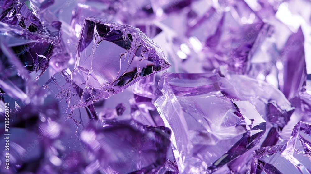 a pile of purple crystals sitting on top of a pile of other purple crystal stones on top of a table. a pile of purple crystals sitting on top of a pile of other purple crystal stones on top of a table.