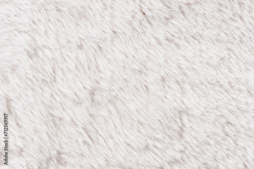 White faux fur fabric background texture