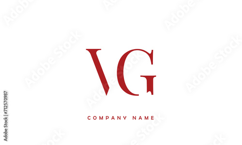 VG, GV, V, G Abstract Letters Logo Monogram