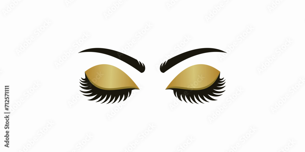 beauty eyelash logo desgin with modern concept premium vektor beauty eyelash logo desgin with modern concept premium vektor