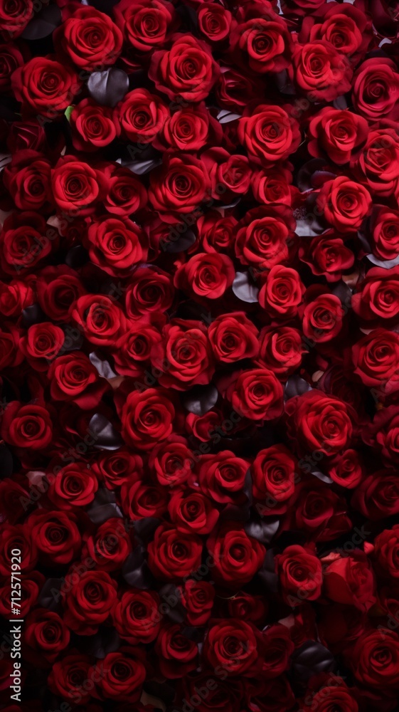 Many small roses photo backdrop wedding AI Generated pictures Many small roses photo backdrop wedding AI Generated pictures