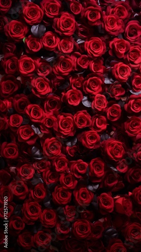Many small roses photo backdrop wedding AI Generated pictures © Pallab