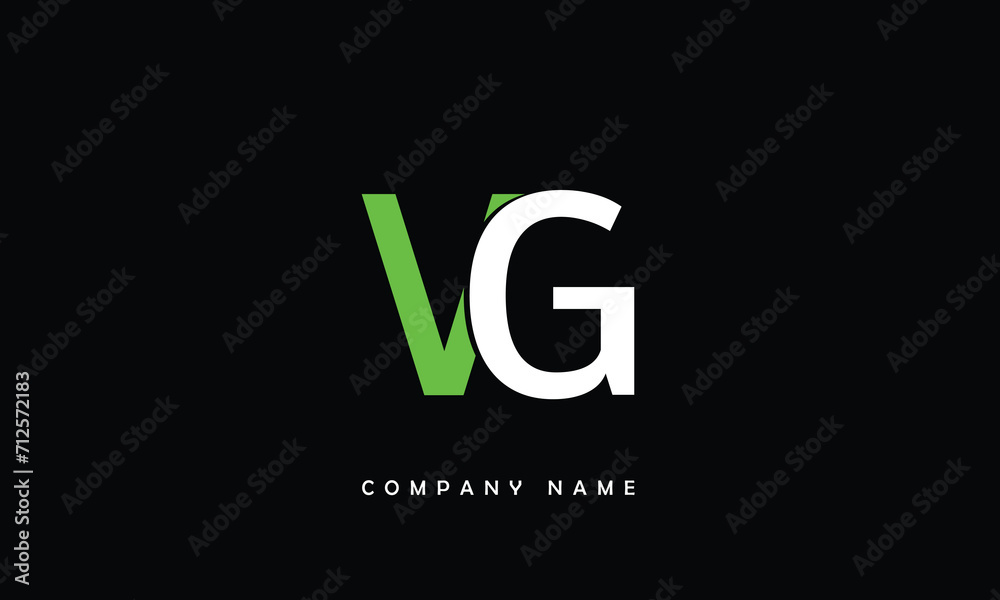 VG, GV, V, G Abstract Letters Logo Monogram VG, GV, V, G Abstract Letters Logo Monogram