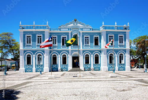 Town hall of Canavieiras, Bahia, Brazil, South America. photo